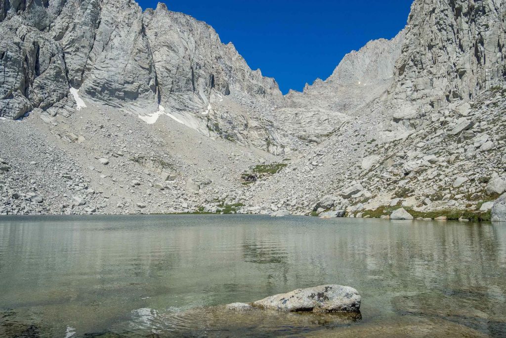 Upper Boy Scout Lake in the Sierra Nevada mountains