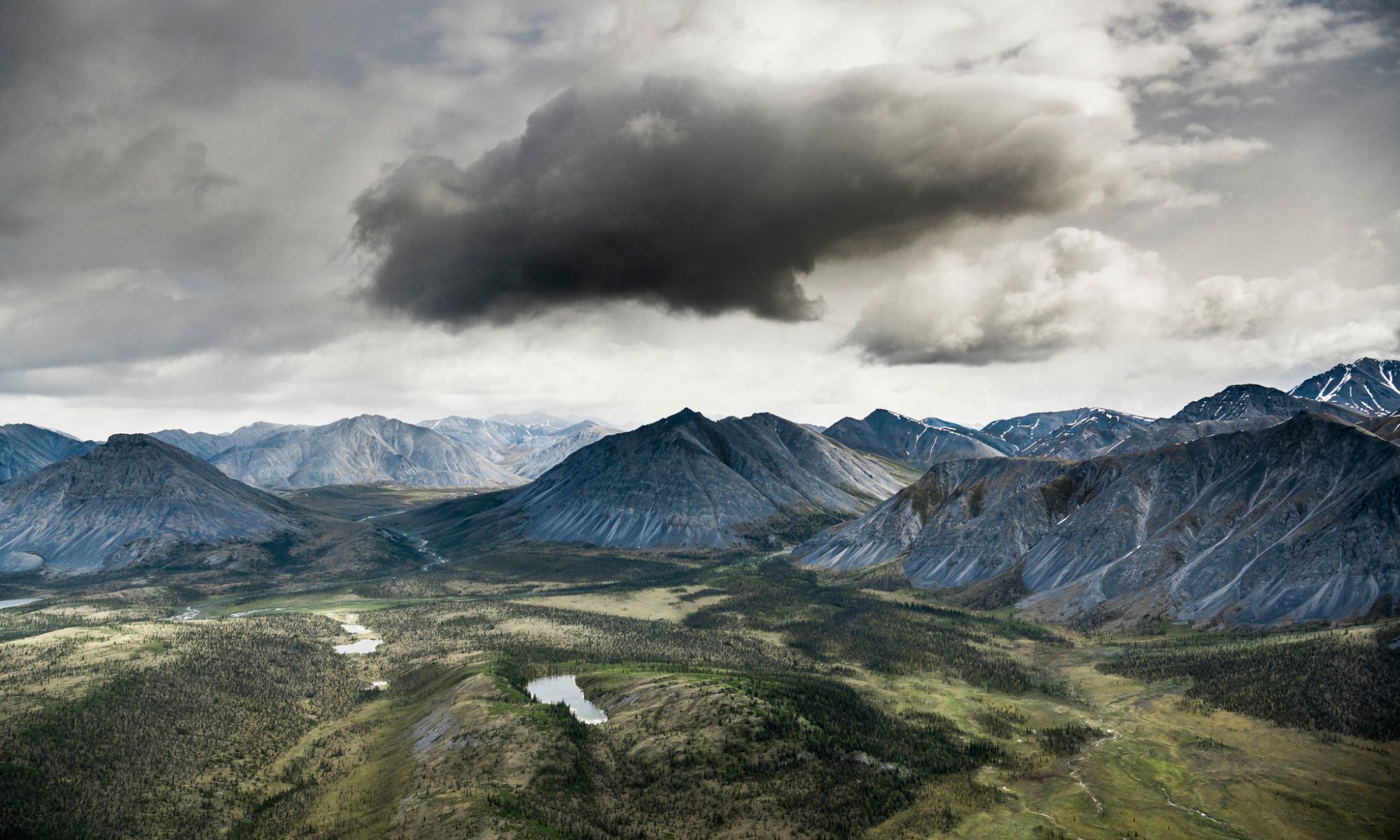Aerial view of the southern edge of the Brooks Range mountains. Credit...Christopher Miller for The New York Times