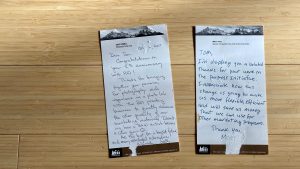 Handwritten notes